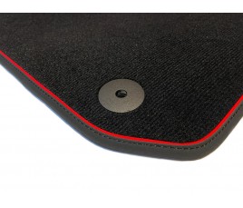 dywany tekstylny SEAT LEON III 2012 -  czerwone prešívanie