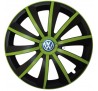 Kołpaki zgodne  Volkswagen 14" GRAL zeleno - czarny 4ks