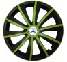 Kołpaki zgodne  Mercedes 15" GRAL zeleno - czarny 4ks