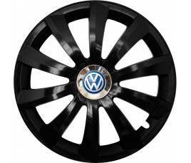 Kołpaki zgodne  Volkswagen 14" GRAL Chrome czarny