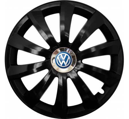 Kołpaki zgodne  Volkswagen 14" GRAL Chrome czarny 4ks