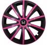 Kołpaki zgodne  Honda 15" GRAL ružovo - czarny 4ks