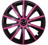 Kołpaki zgodne  Mazda 15" GRAL ružovo - czarny 4ks