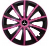 Kołpaki zgodne  Mercedes 15" GRAL ružovo - czarny 4ks