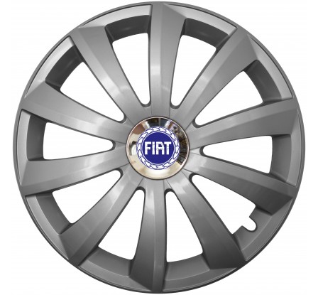 Kołpaki zgodne  Fiat 15" GRAL Chrome silver 4ks