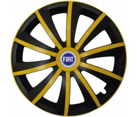 Kołpaki zgodne  Fiat 15" GRAL žlto - czarny