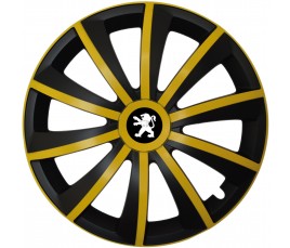 Kołpaki zgodne  Peugeot 15" GRAL žlto - czarny