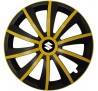 Kołpaki zgodne  Suzuki 15" GRAL žlto - czarny 4ks