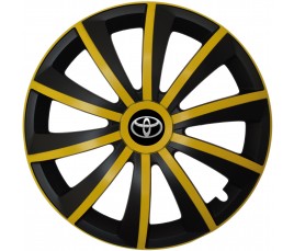 Kołpaki zgodne  Toyota 15" GRAL žlto - czarny