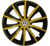 Kołpaki zgodne  Volkswagen 15" GRAL žlto - czarny 4ks