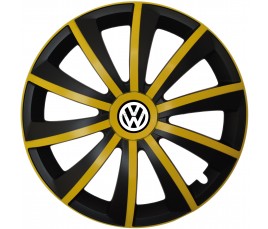 Kołpaki zgodne  Volkswagen 15" GRAL žlto - czarny