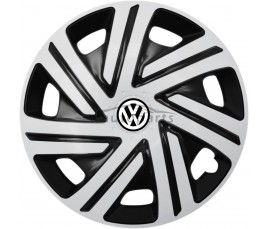 Kołpaki zgodne  Volkswagen 15" CYRKON Biało-czarny