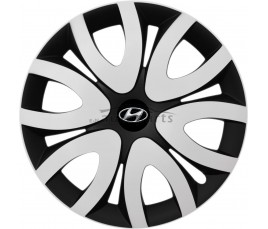 Kołpaki zgodne  Hyundai 14" MIKA Biało-czarny