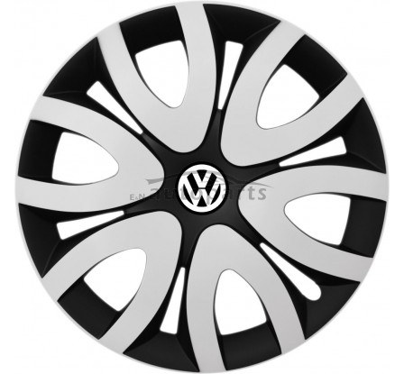Kołpaki zgodne  Volkswagen 14" MIKA Biało-czarny 4ks