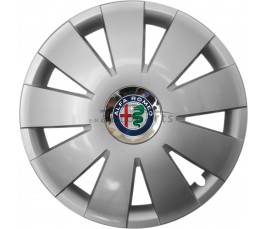 Kołpaki zgodne  Alfa Romeo 15" Nefrytchrome silver