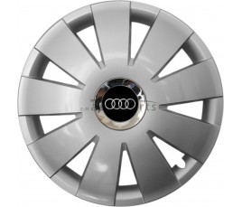 Kołpaki zgodne  Audi 15" Nefrytchrome silver