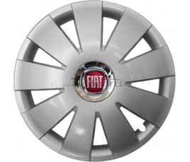 Kołpaki zgodne  Fiat 15" Nefrytchrome silver