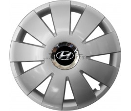 Kołpaki zgodne  Hyundai 15" Nefrytchrome silver