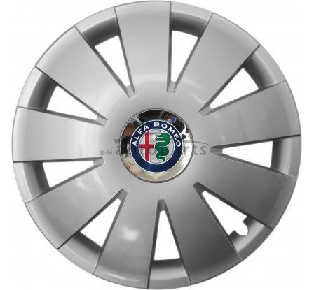 Kołpaki zgodne  Alfa Romeo 16" NefrytChrome silver 4ks