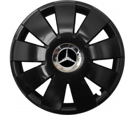 Kołpaki zgodne  Mercedes 15" Nefrytchrome czarny