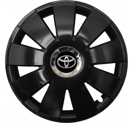 Kołpaki zgodne  Toyota 15" Nefrytchrome czarny 4ks