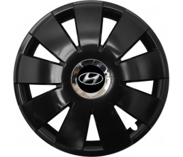 Kołpaki zgodne  Hyundai 16" Nefrytchrome czarny