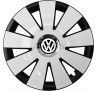 Kołpaki zgodne  Volkswagen 15" Nefrytchrome Biało-czarny 4ks