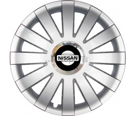 Kołpaki zgodne  Nissan 15" ONYX silver