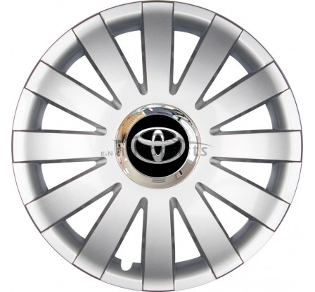 Kołpaki zgodne  Toyota 15" ONYX silver 4ks