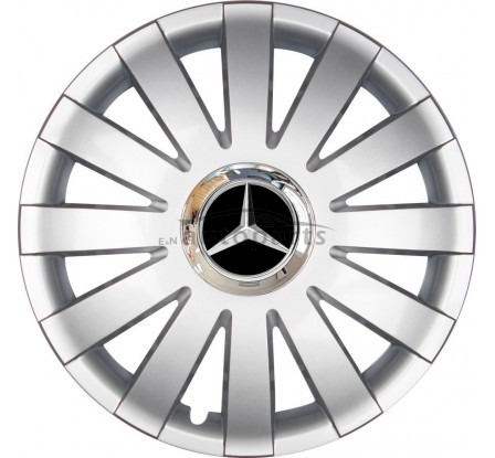Kołpaki zgodne  Mercedes 16" ONYX silver 4ks