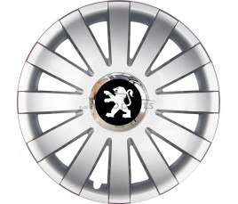 Kołpaki zgodne  Peugeot 16" ONYX silver