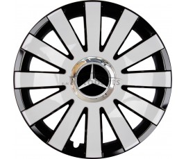 Kołpaki zgodne  Mercedes 15" ONYX Biało-czarny