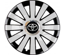 Kołpaki zgodne  Toyota 15" ONYX Biało-czarny