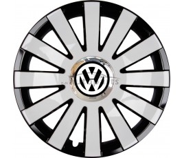 Kołpaki zgodne  Volkswagen 16" ONYX Biało-czarny