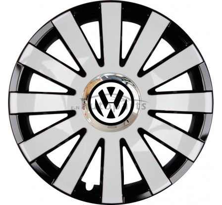 Kołpaki zgodne  Volkswagen 13" ONYX Biało-czarny 4ks